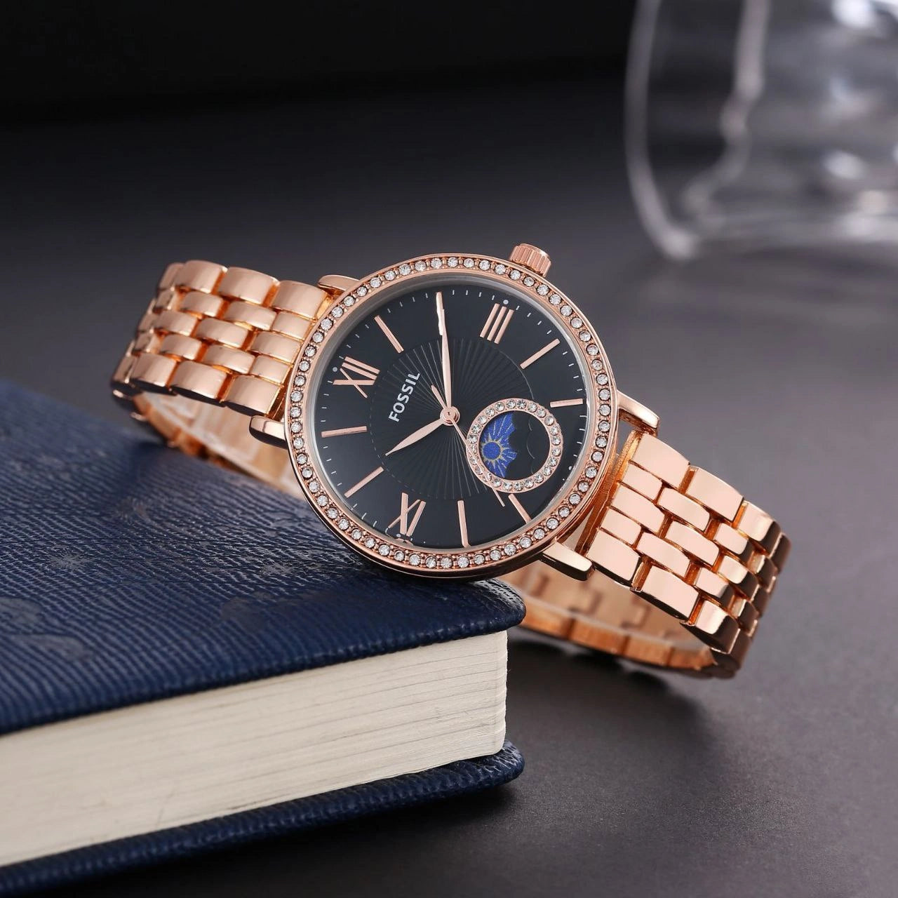 fossil scarlett women chronograph watch