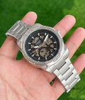 Fossil men watch with transparent dial