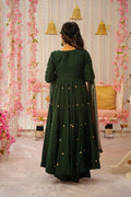 Chinnon Silk Anarkali Gown with Dupatta