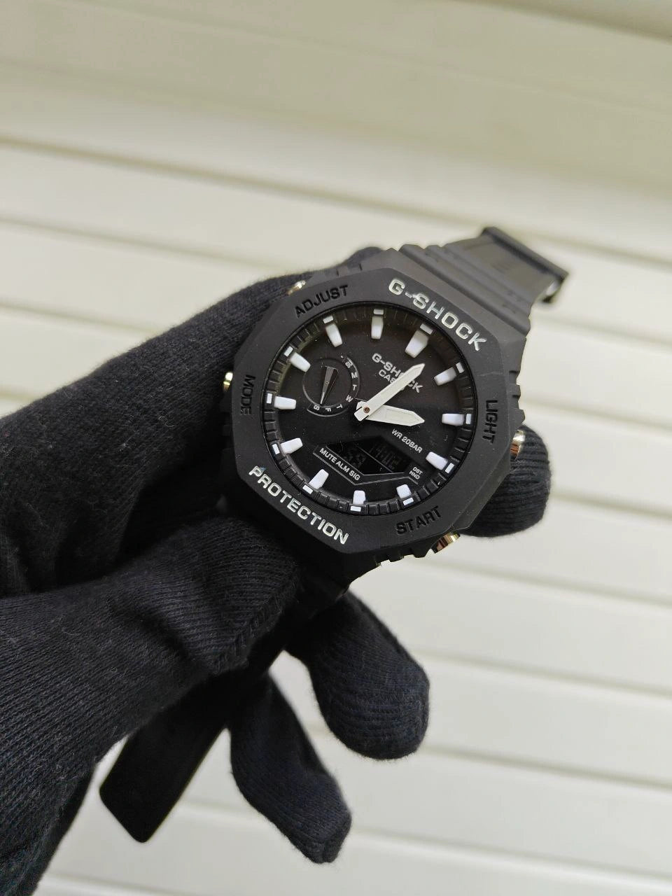 G-Shock GA-2100 analogue digital watch black dial