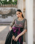 Matching embroidered dupatta set