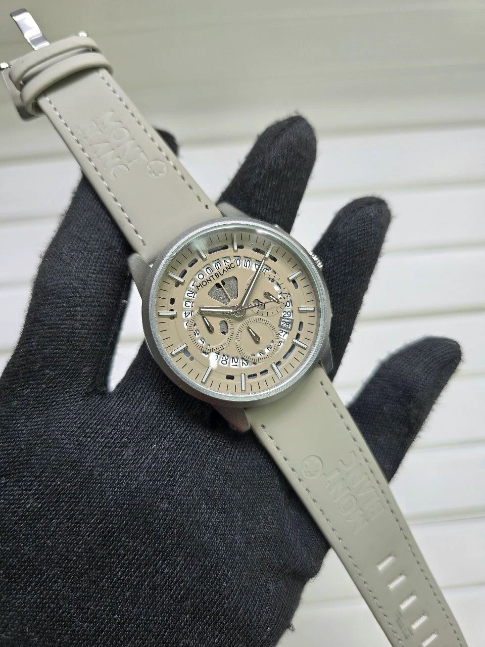Grey steel strap formal watch
