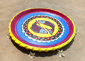 Handpainted terracotta wall plate with fish motif in Madhubani folk art – traditional home décor from Berhampore, Murshidabad, India