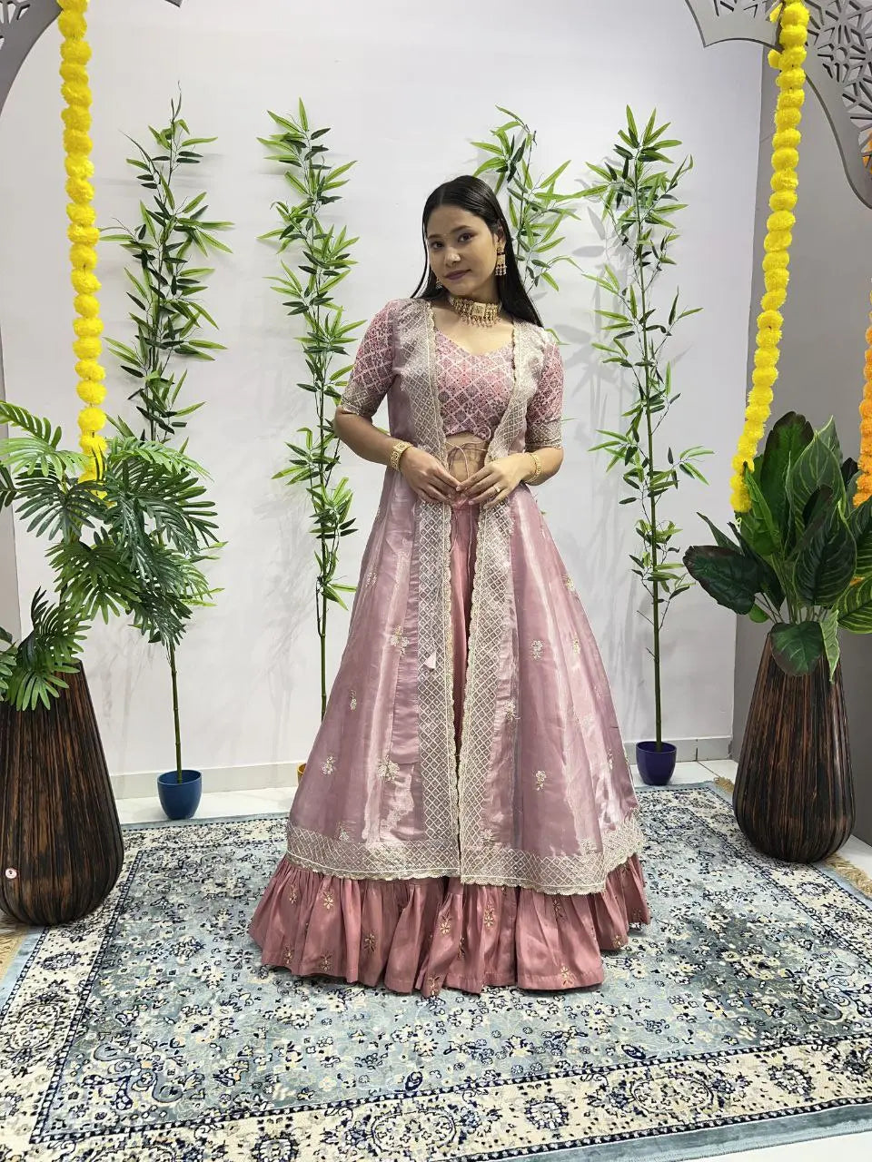 Heavy Joya Silk Lehenga with Can-Can Net Flair