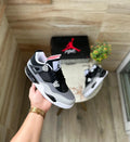 Jordans Retro 4 Fear Pack side view