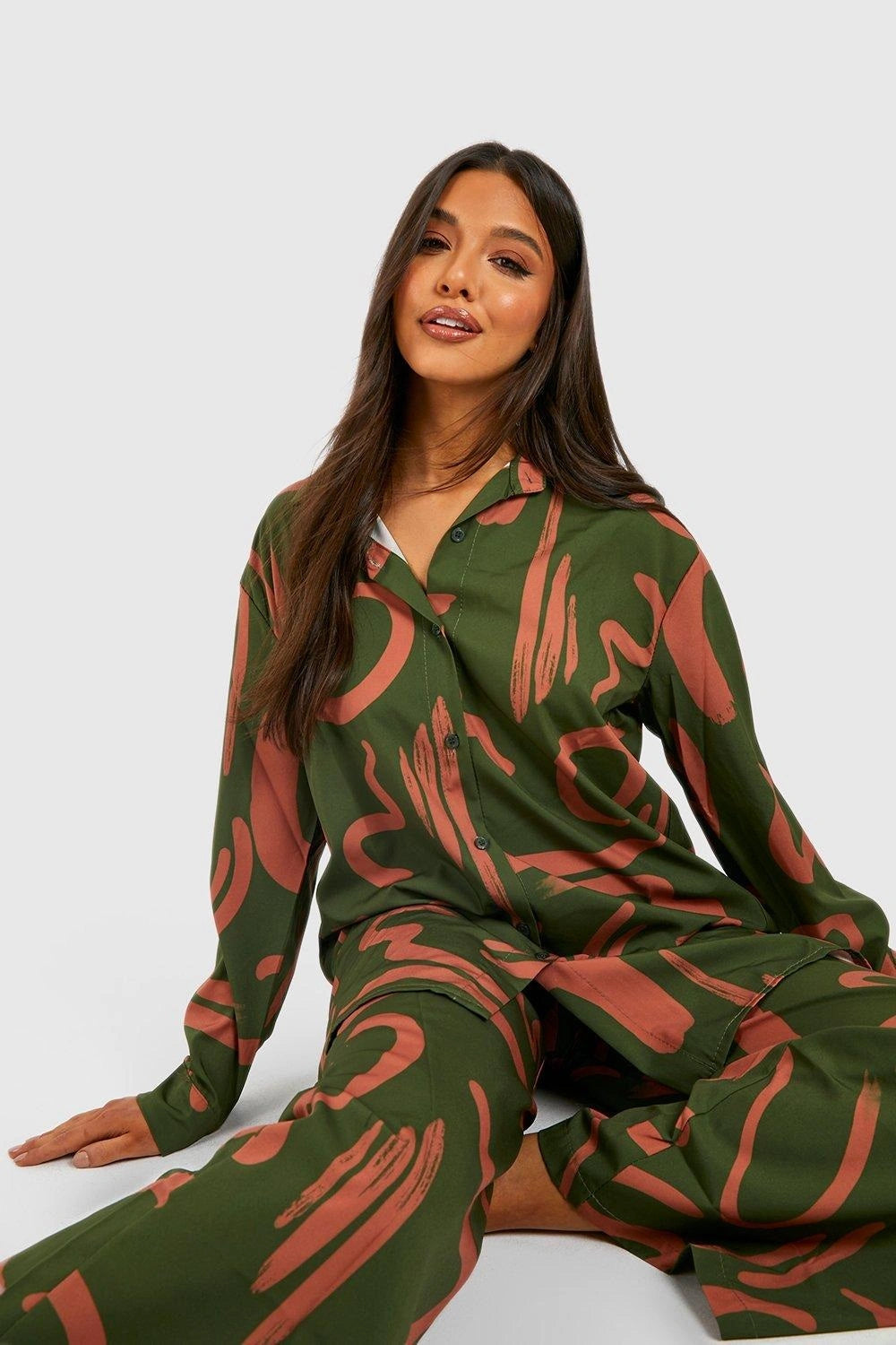 women korean bsy shirt pant matching set