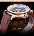Leather strap men's automatic watch 
