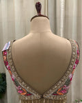 Butterfly net dupatta with embroidered work