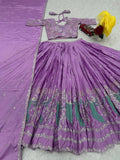 Thread work lehenga choli