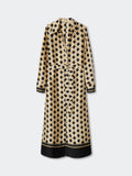 Elegant Printed Shirt Dress for Women