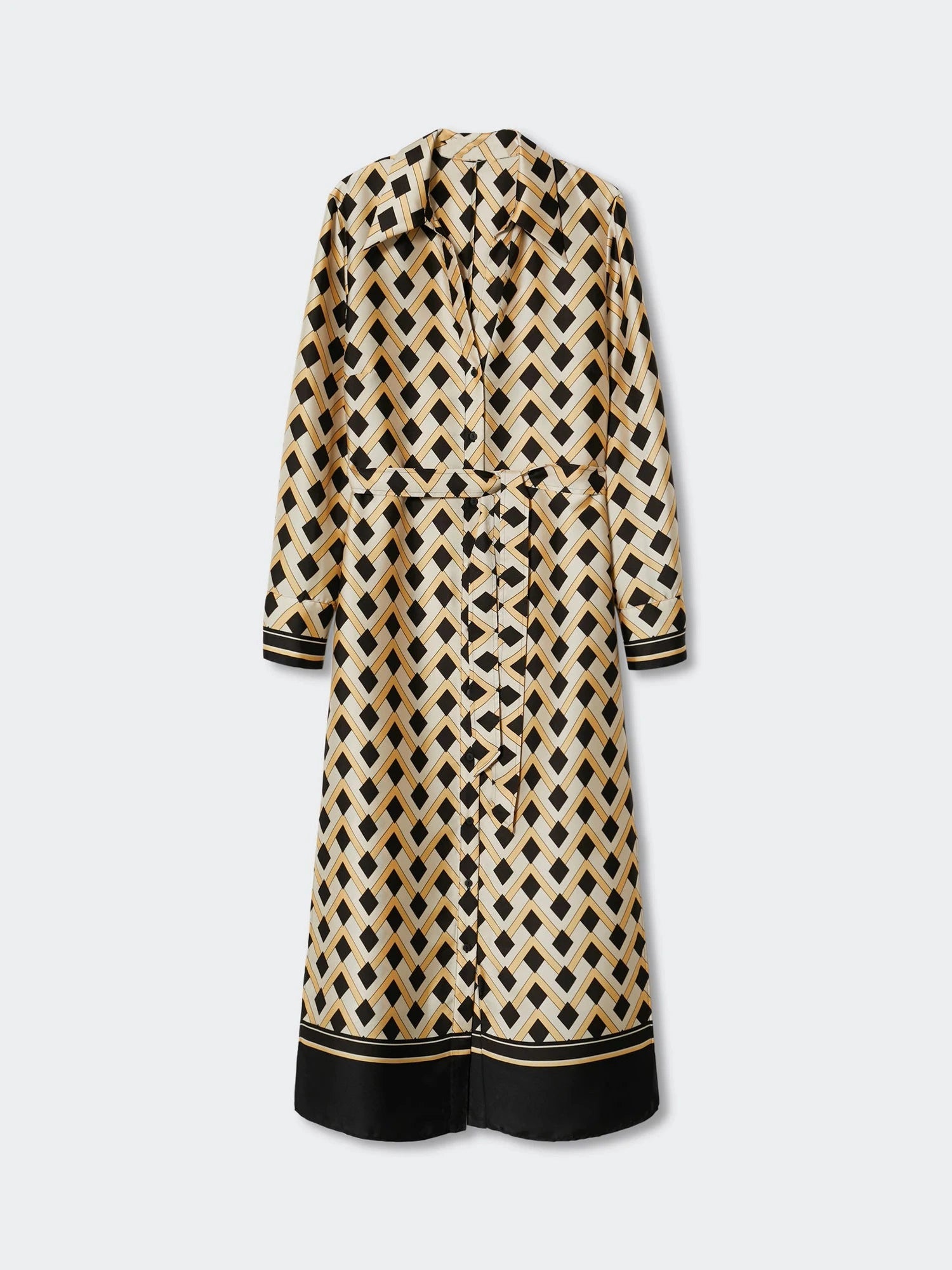 Elegant Printed Shirt Dress for Women