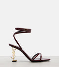 Women's Burgundy Luxury Statement Heel Sandals