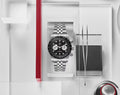 premium men silver watch