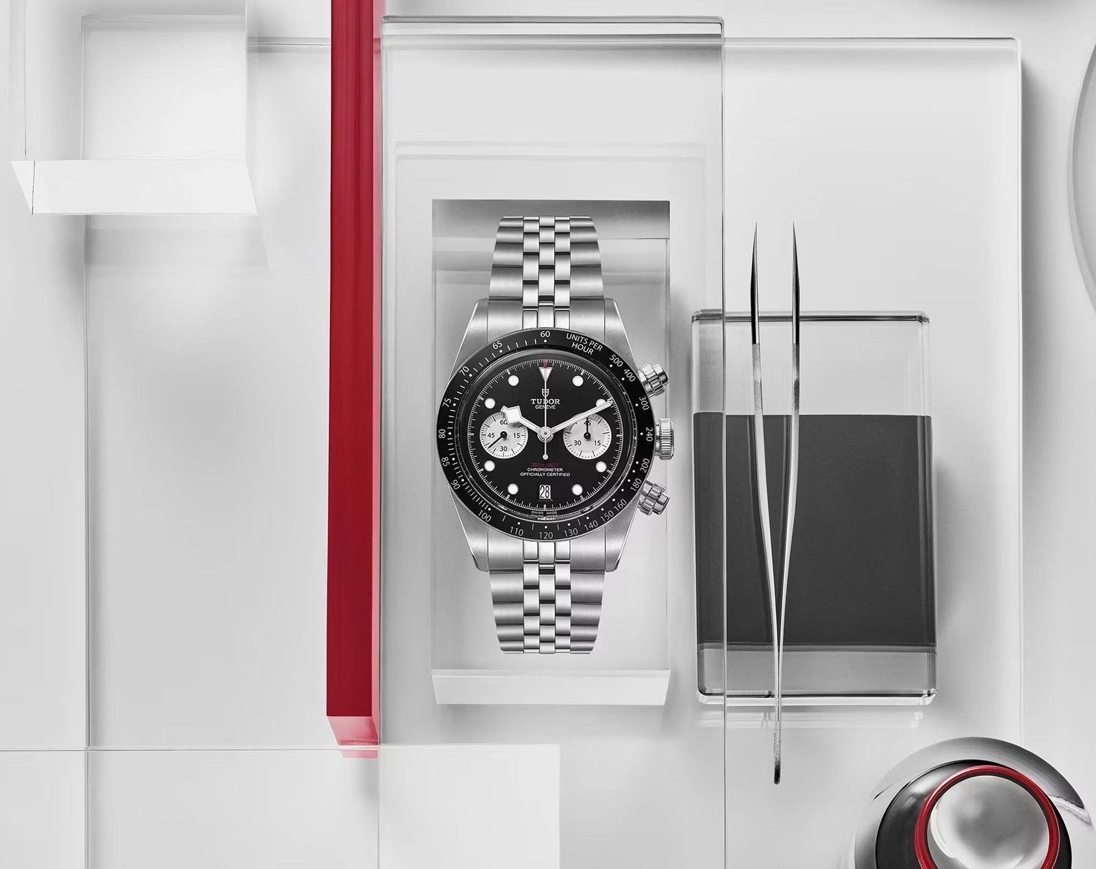 premium men silver watch