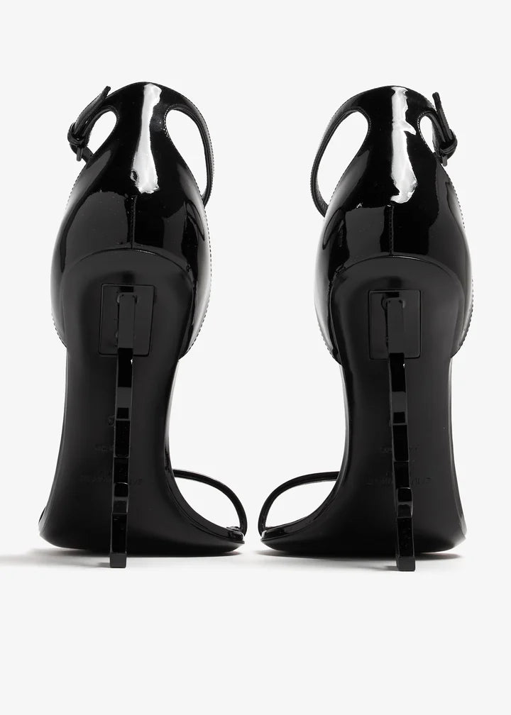 Luxury Fashion Heel Sandals Available in Black and Burgundy