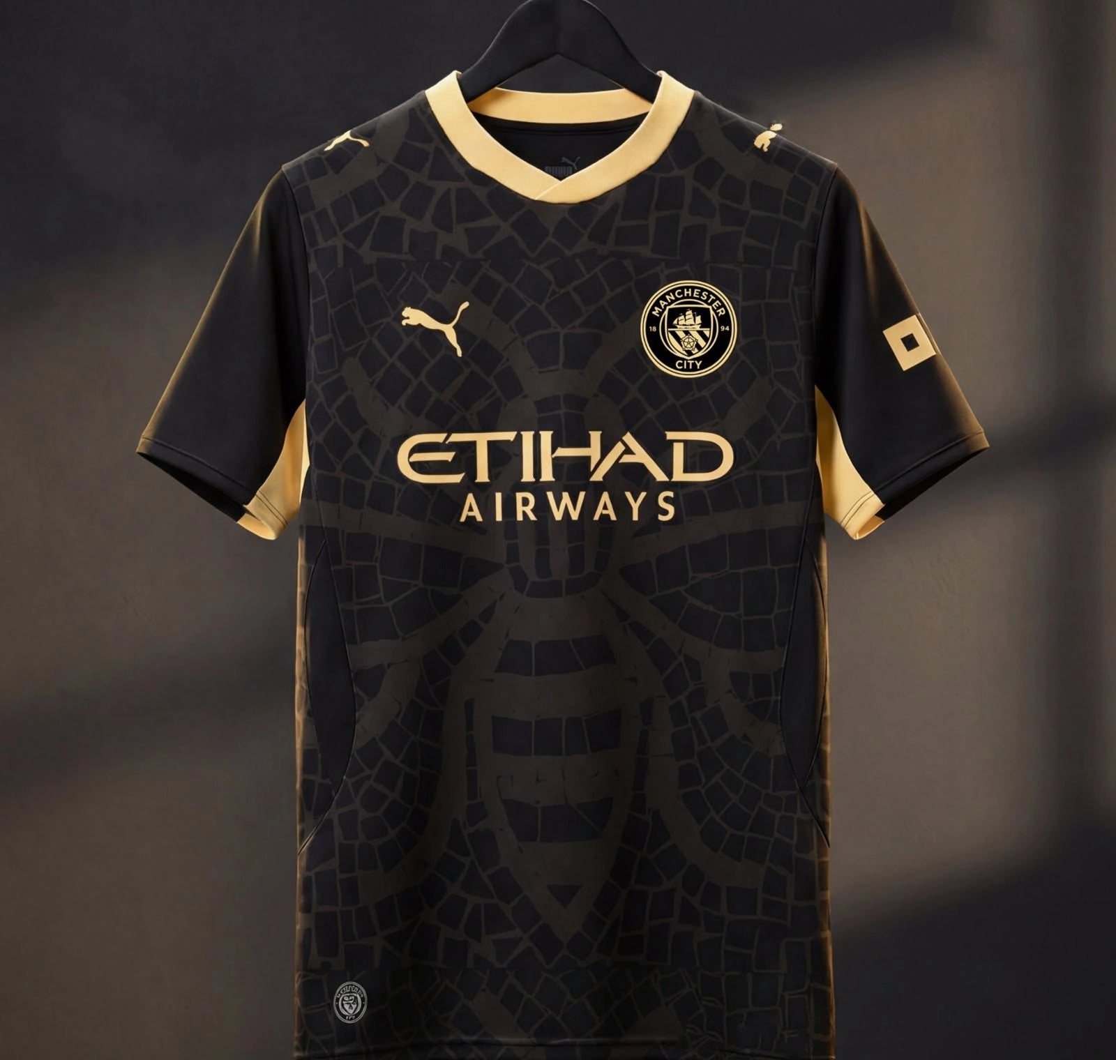 Premium Manchester City black football shirt