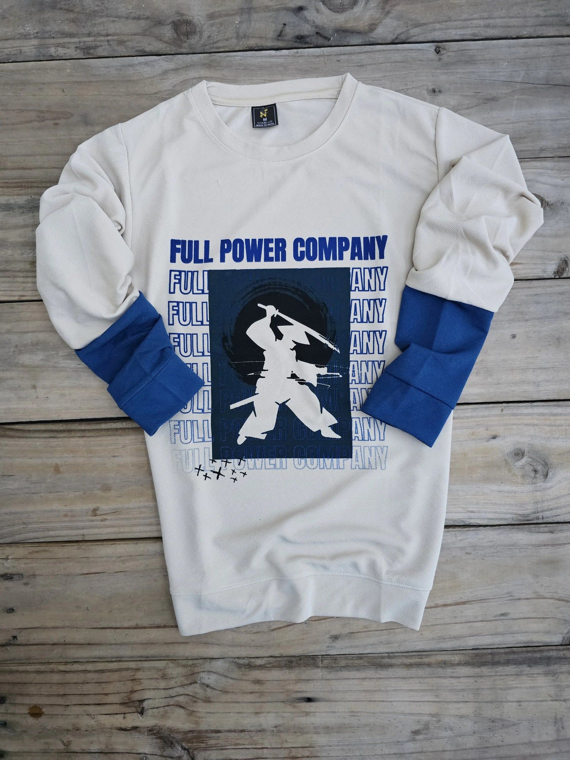 Men’s anime full-sleeve T-shirt front view