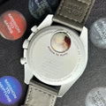 Men's watch featuring contrasting chronograph-style sub-dials.