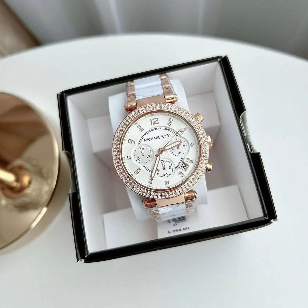 Michael Kors MK5896 women’s gold ceramic watch