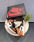 Nike Air Jordan Retro 1 High Hot Orange Sneakers with OG box