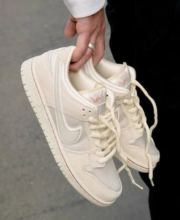 Nike Dunk low Coconut Milk cream colour side view