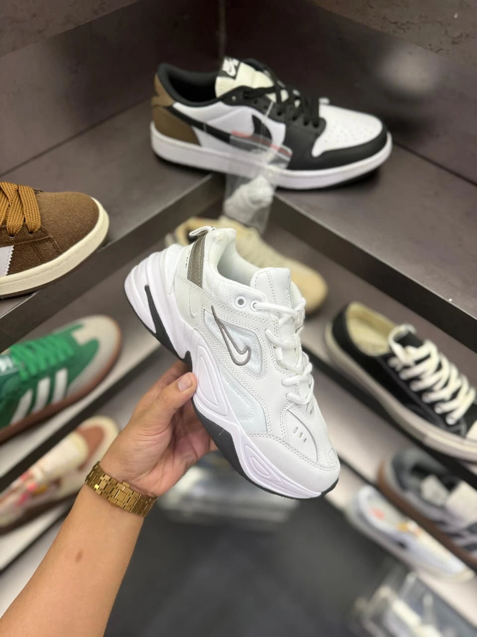 Nike MK2 OG grey shoes side view lace-up design