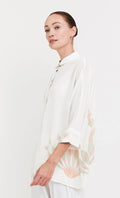 office wear white top pant set for women