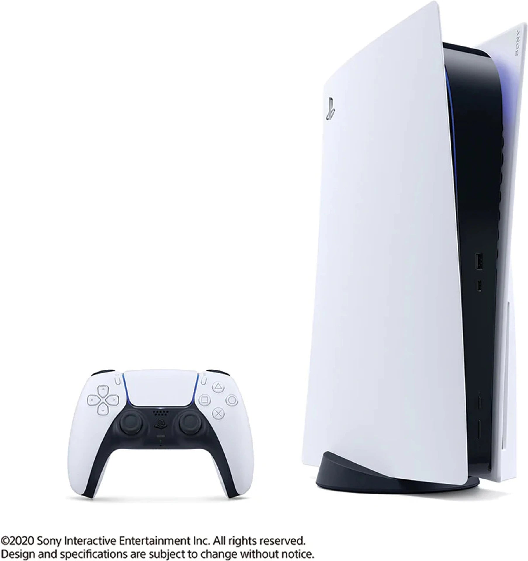 PS5 gaming console with controller