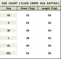 party wear dress women Size Chart