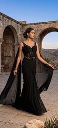 Party wear black lehenga for women