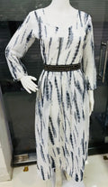 New Sibori Print Maxi Dress With Belt NextBuy