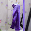 Beautiful Pure Georgette Saree with Print on All Side Attached Heavy Lace NextBuy