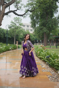 Pure Chinnon With Rich Embroidered Sequins Work (Full-Stitched) NextBuy