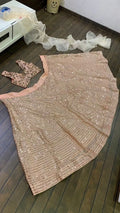 Stunning Kasturi Silk Lehnga with Sequence and Thread Work Blouse