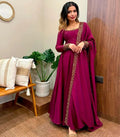 Presenting New &nbsp;Pure Vichitra Silk Gwon Pent and Dupatta Set Fully Stitched Ready To Wear NextBuy