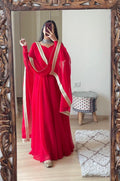 Elegant Fox Georgette Gown with Dupatta – 6 Colors & All Sizes NextBuy
