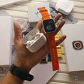 Ultra 45mm Smartwatch & AirPods Pro2 – Experience the perfect combo of a 45mm Ultra smartwatch with cutting-edge technology and the AirPods Pro2 for high-quality sound.