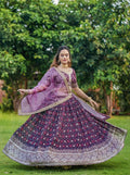 Wine Varnish Lehenga Choli - And Kurta Bottom Set Combo (Full Stitched) NextBuy