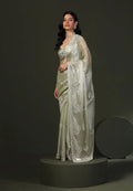 Burberry Silk Saree With Embroidery Cutwork and Stone Work Indian Party Saree NextBuy