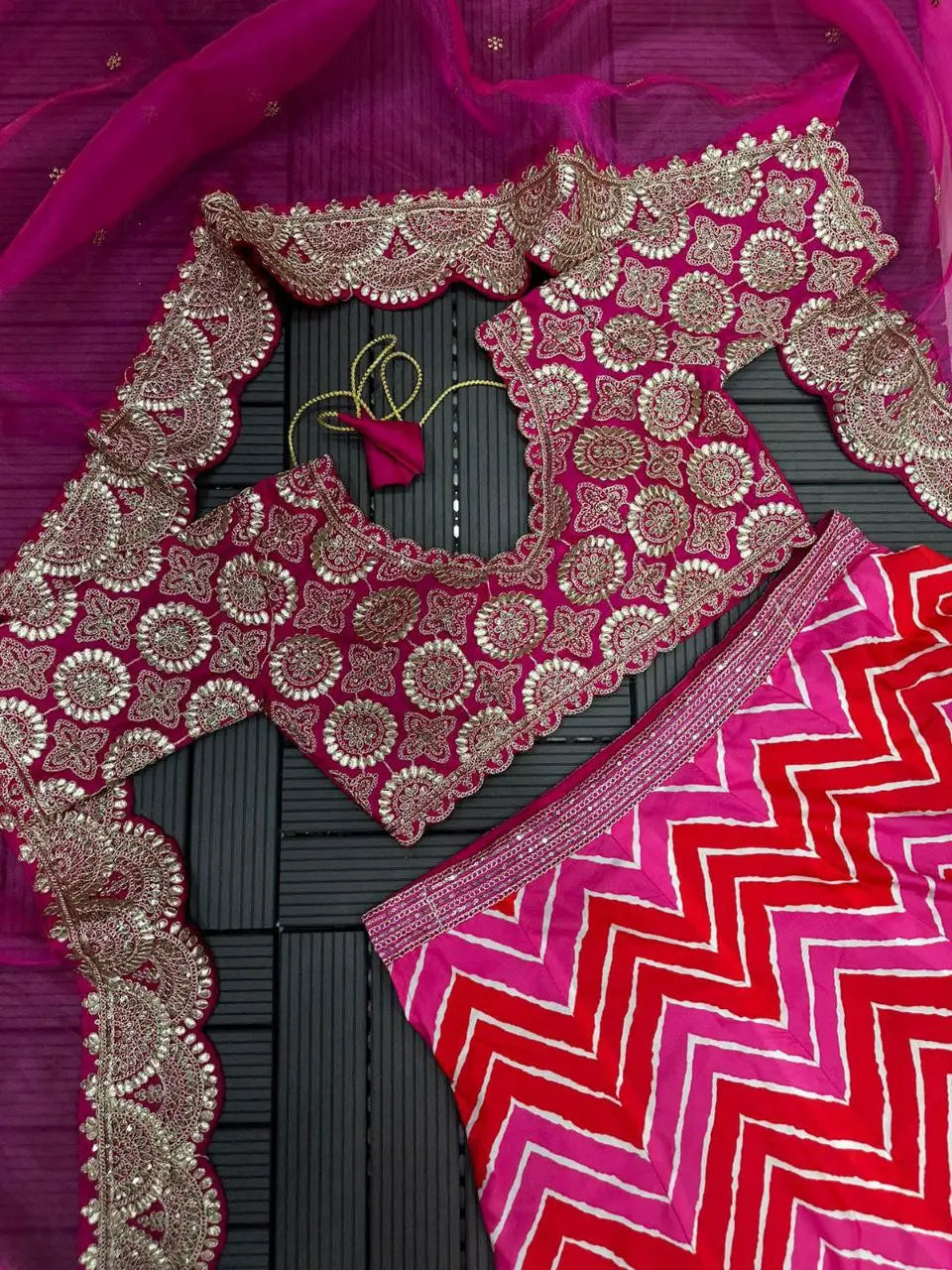 Embroidery Work Lehenga Choli (Full Stitched) NextBuy