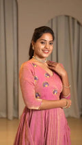 Introducing Our Super Hit Collection: Designer Hand Work Coat Style Tissue Silk Gown with Dupatta – A Beautiful Blend of Elegance and Charm for Weddings and Festivals NextBuy
