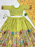 Traditional Indian Lehenga Choli – Timeless Kalamkari print outfit for weddings and celebrations.