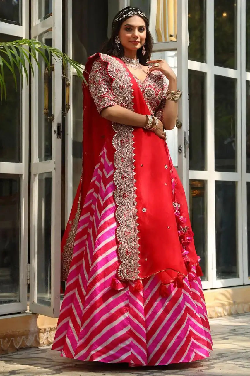 Embroidery Work Lehenga Choli (Full Stitched) NextBuy
