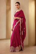 Vichitra Silk Embroidery Saree NextBuy