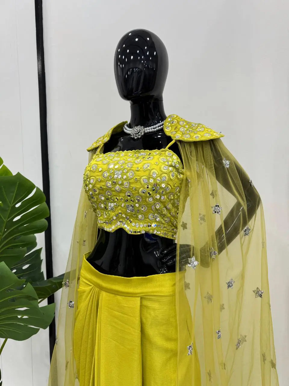 Ready to Wear Dhoti Style With Srug and Unstich Choli NextBuy