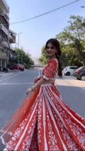 The Traditional Elegance And Modern Style The Vibrant Color Lehenga NextBuy