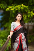 Madhubani Style Back Printed Saree NextBuy