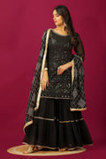 Designer Faux Georgette Embroidered Plazzo Suit – Party Wear Ethnic Set for Women NextBuy