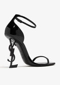 Elegant Women's Black Strappy Heel Sandals