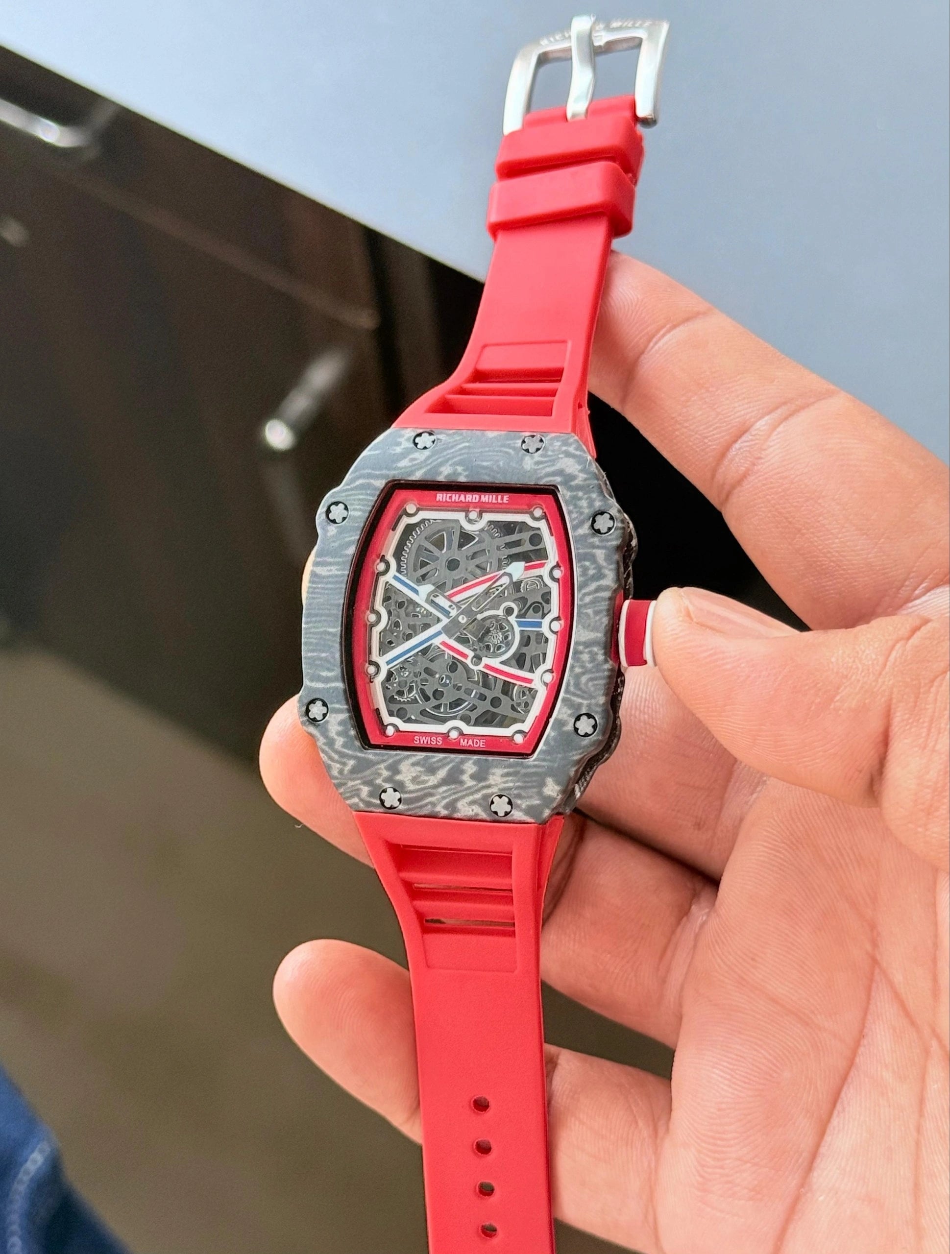 Richard Mille luxury men's watch in branded presentation box
